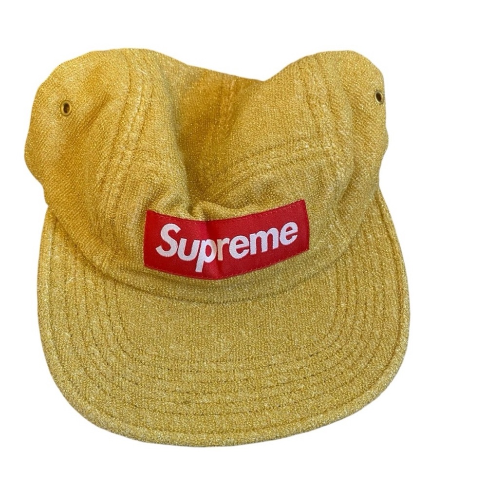 Supreme Glitter Terry Camp Cap with adjustable strap